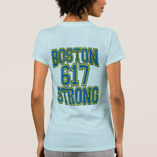 Boston STRONG 617 Typografie T-Shirt