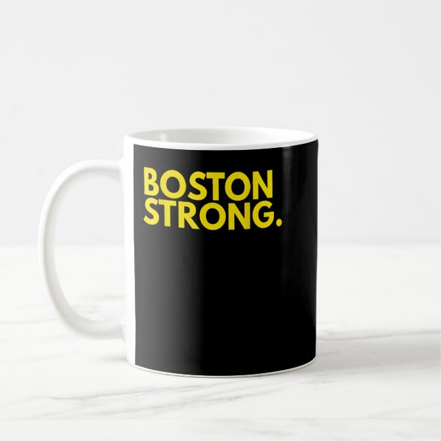 Boston Strong Athletic T Shirt Kaffeetasse (Links)