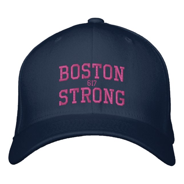 Boston Strong Bestickte Baseballkappe (Vorderseite)