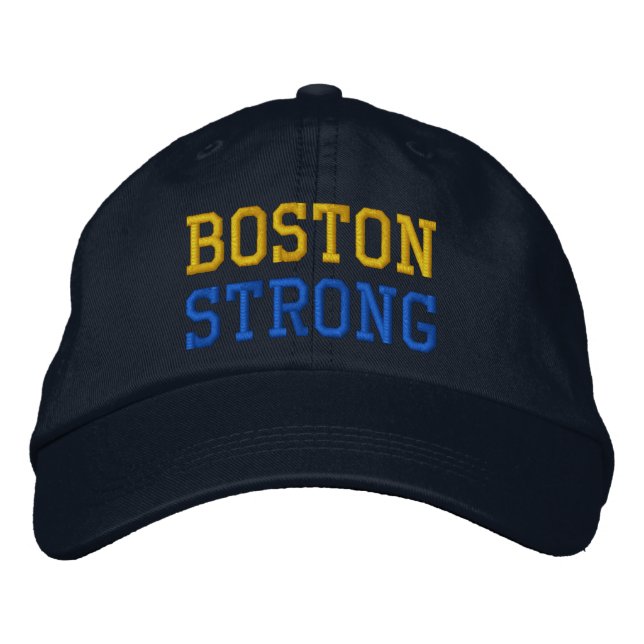 Boston Strong Bestickte Baseballkappe (Vorderseite)