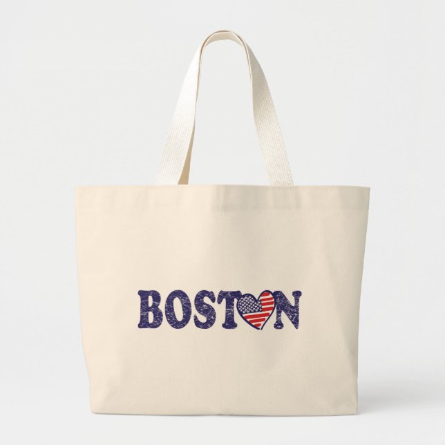 Boston Strong Jumbo Stoffbeutel (Vorne)