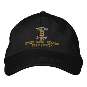 Boston Strong Personalizable EDIT TEXT Bestickte Baseballkappe
