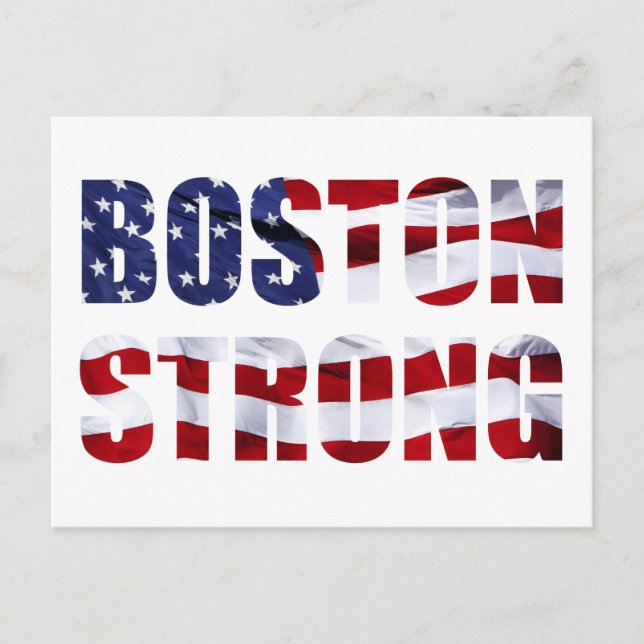 BOSTON STRONG POSTKARTE (Vorderseite)