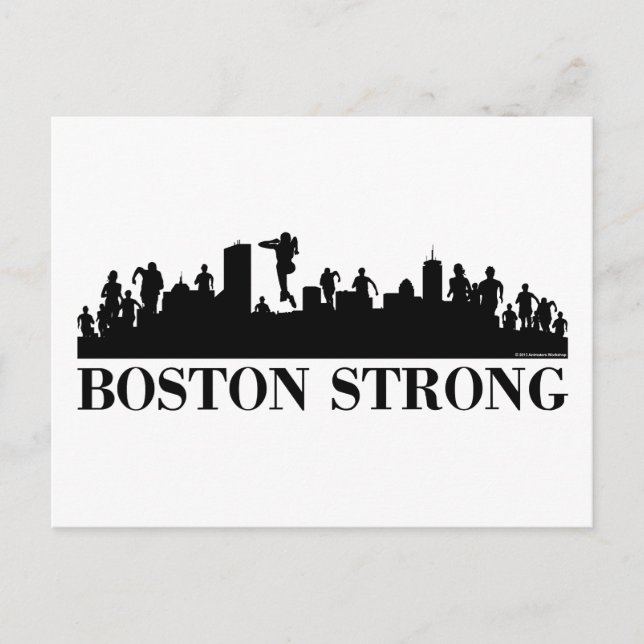 Boston Strong Pride Postkarte (Vorderseite)