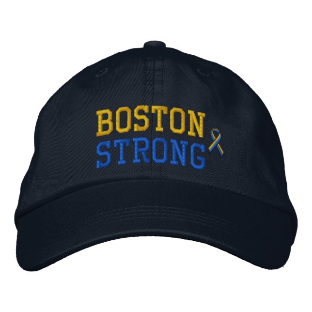 Boston Strong Ribbon Edition Bestickte Kappe (Vorderseite)