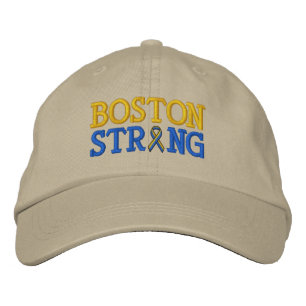 Boston Strong Ribbon Embroidery Cap Bestickte Kappe