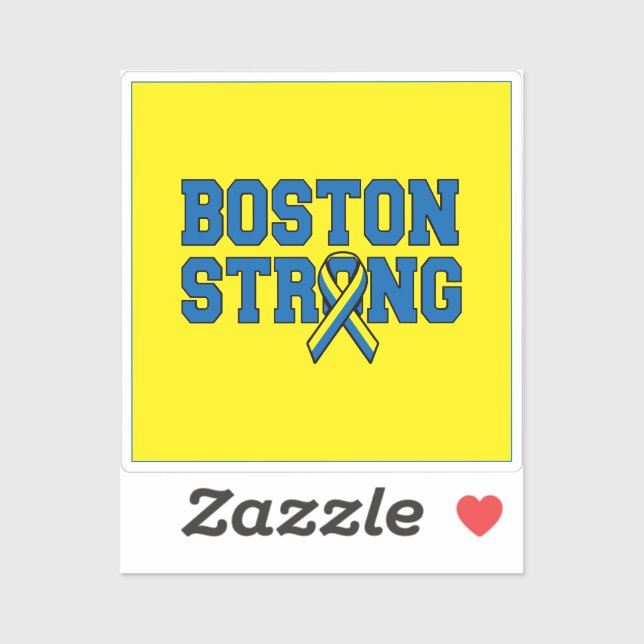 Boston Strong Ribbon Remembrance Aufkleber (Blatt)