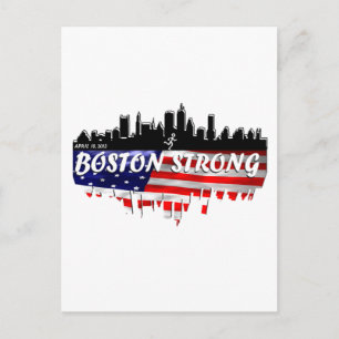 Boston Strong Run Postkarte