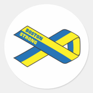 Boston Strong Runder Aufkleber