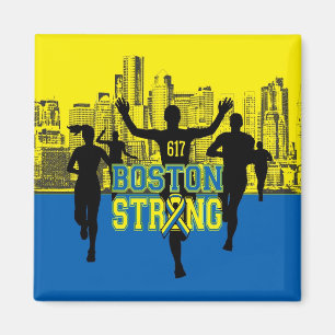 Boston Strong Spirit-Silhouetten Magnet