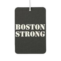 "Boston Strong" weißes schwarzes Auto