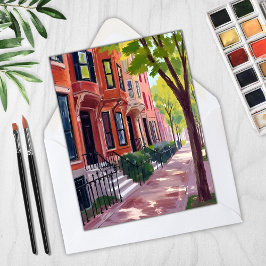 Boston Summer | Massachusetts Brownstones Karte