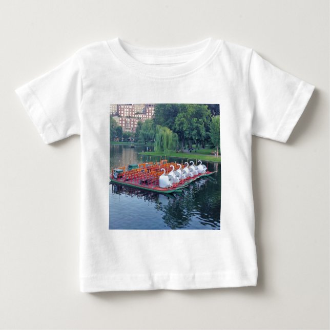 Boston Swan Boats Baby T-shirt (Vorderseite)