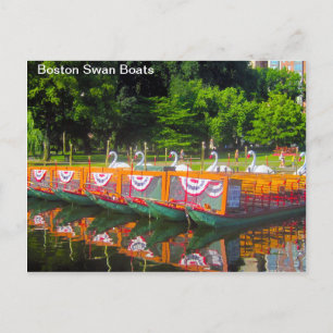 Boston Swan Boats Postcard Postkarte