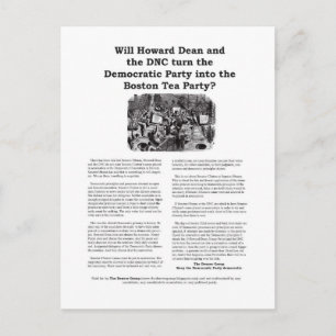 Boston Tee Party Postkarte - Version 2