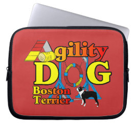 Boston Terrier Agility Laptopschutzhülle
