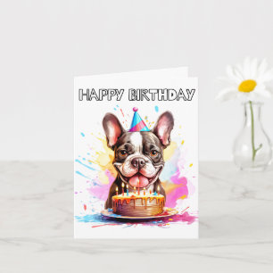 Boston Terrier Alles Gute zum Geburtstag Karte