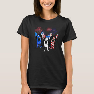 Boston Terrier American Flag 4. Juli Independe T-Shirt