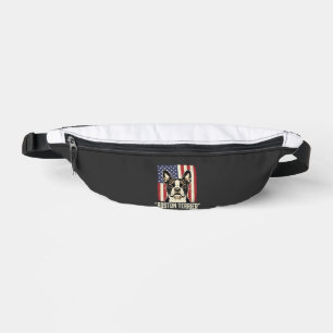 Boston Terrier Amerikanische Klassik Flagge Bauchtasche