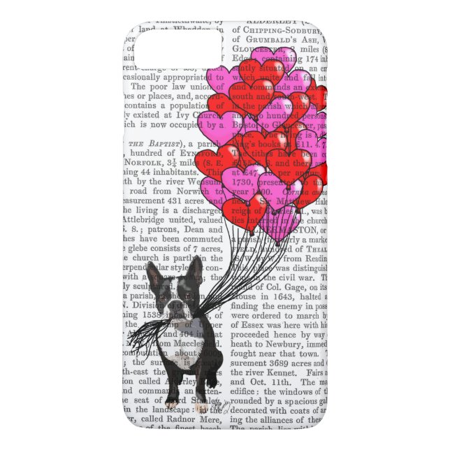 Boston Terrier and Balloons Case-Mate iPhone Hülle (Rückseite)