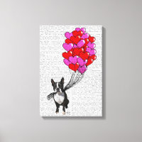 Boston Terrier and Balloons