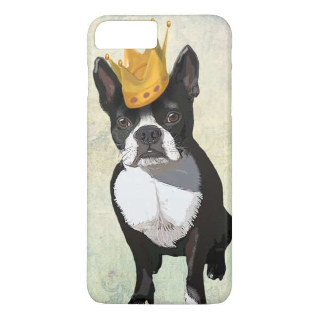 Boston Terrier and Crown Case-Mate iPhone Hülle (Rückseite)