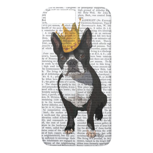 Boston Terrier and Crown Case-Mate iPhone Hülle (Rückseite)