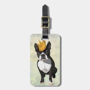 Boston Terrier and Crown Gepäckanhänger