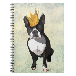 Boston Terrier and Crown Notizblock