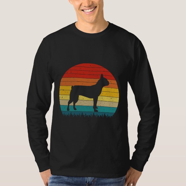 Boston Terrier Art Boston Terrier Liebe Boston Te T-Shirt (Vorderseite)