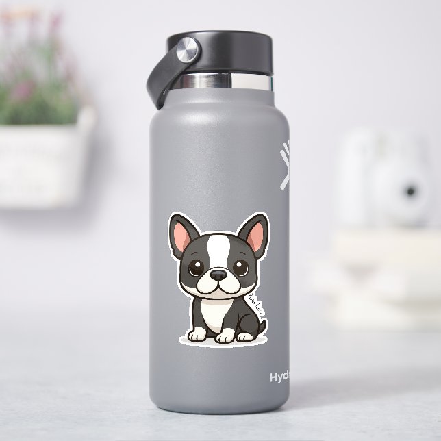 Boston Terrier Aufkleber (HydroFlask)