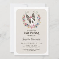 Boston Terrier Baby Shower
