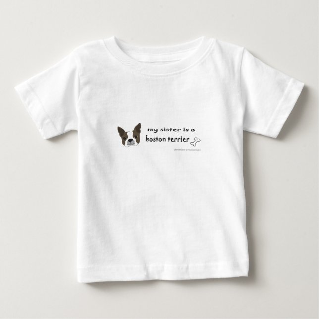 Boston Terrier Baby T-shirt (Vorderseite)