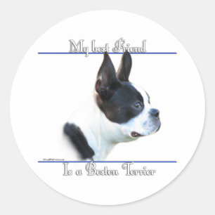 Boston Terrier Best Friend 2 - Aufkleber