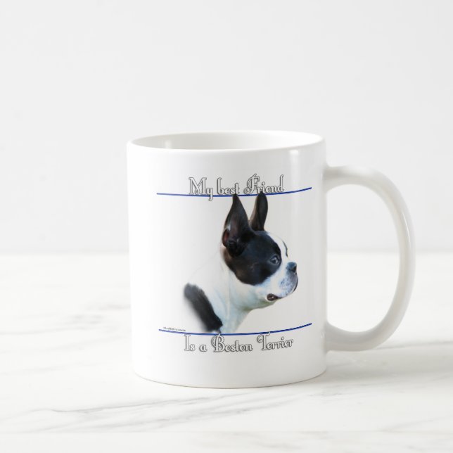 Boston Terrier Best Friend 2 Kaffeetasse (Rechts)