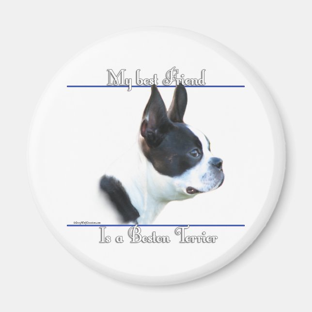 Boston Terrier Best Friend 2 - Magnet (Vorne)