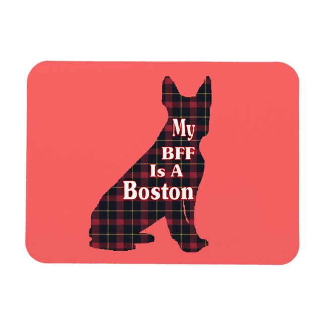 Boston Terrier BESTE FREUNDIN Magnet (Horizontal)