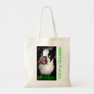 BOSTON-TERRIER Bio Lebensmittelgeschäft-Tasche Tragetasche