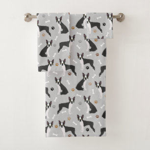 Boston Terrier Bones and Paws Bath Set