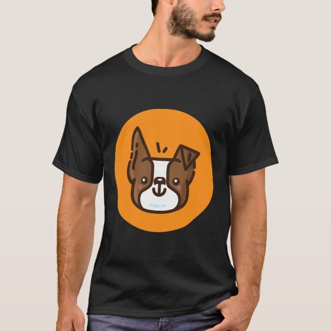 Boston Terrier Brown T-Shirt (Vorderseite)