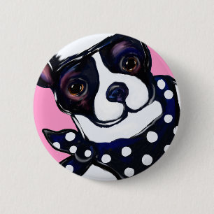 BOSTON TERRIER BUTTON