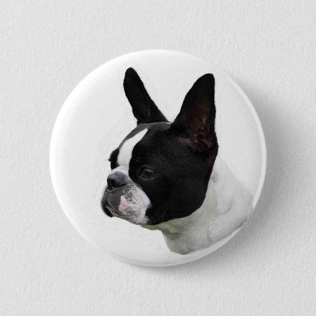 Boston Terrier Button (Vorderseite)