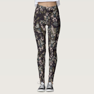 Boston-Terrier-Camouflage-Leggings Leggings