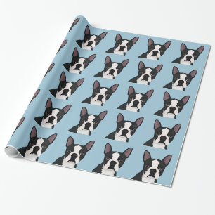 Boston Terrier Cartoon Geschenkpapier