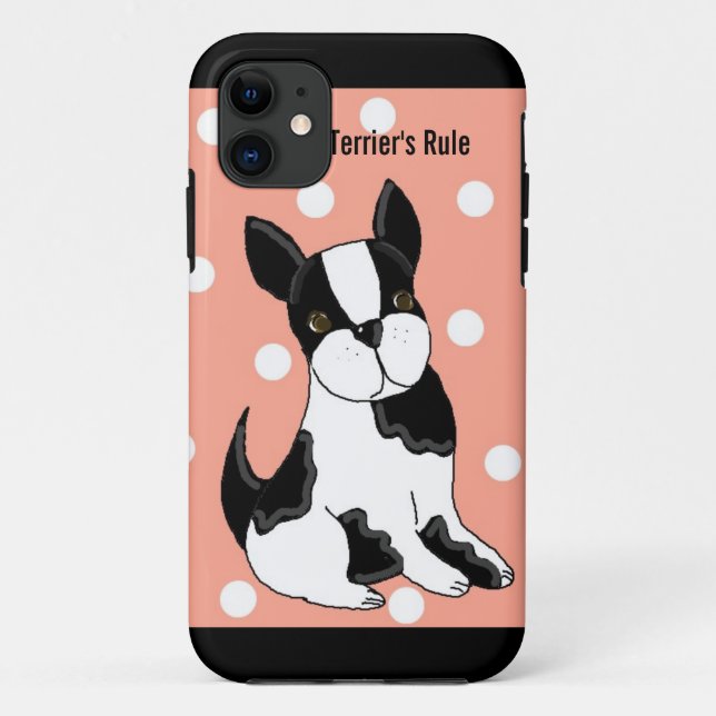 Boston Terrier Case-Mate iPhone Hülle (Rückseite)