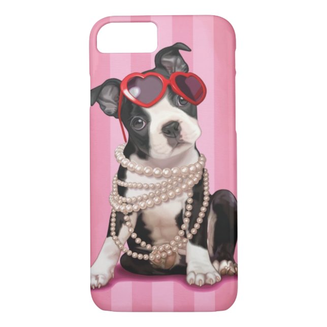 Boston Terrier Case-Mate iPhone Hülle (Rückseite)