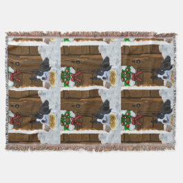 Boston Terrier Christmas Geschenke Decke