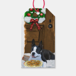Boston Terrier Christmas Geschenke Geschenkanhänger