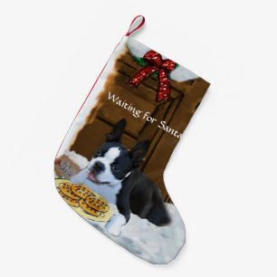 Boston Terrier Christmas Kleiner Weihnachtsstrumpf