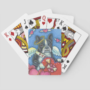 BOSTON TERRIER Cupid PLAYCARDS Poker Spielkarten